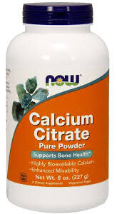 Calcium citrate- poudre 227g Now