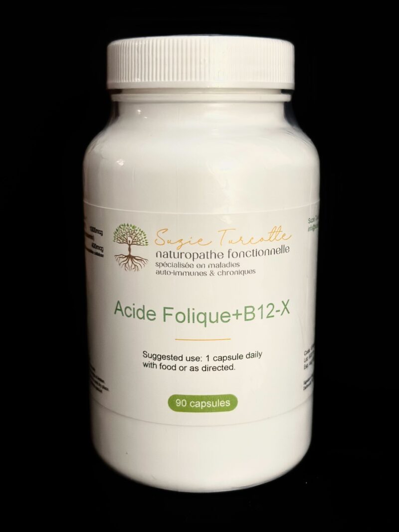Acide folique+b12-X , 90 capsules