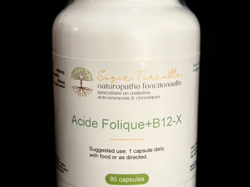 Acide folique+b12-X , 90 capsules