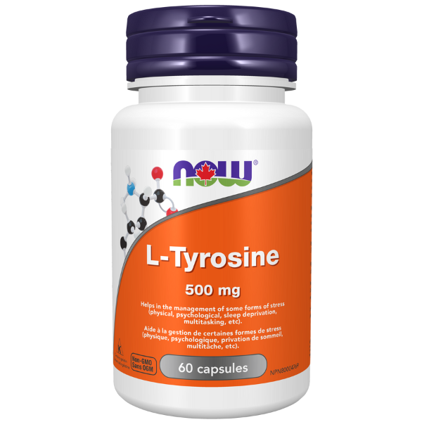 L-Tyrosine, NR, 500 mg, 60 capsules