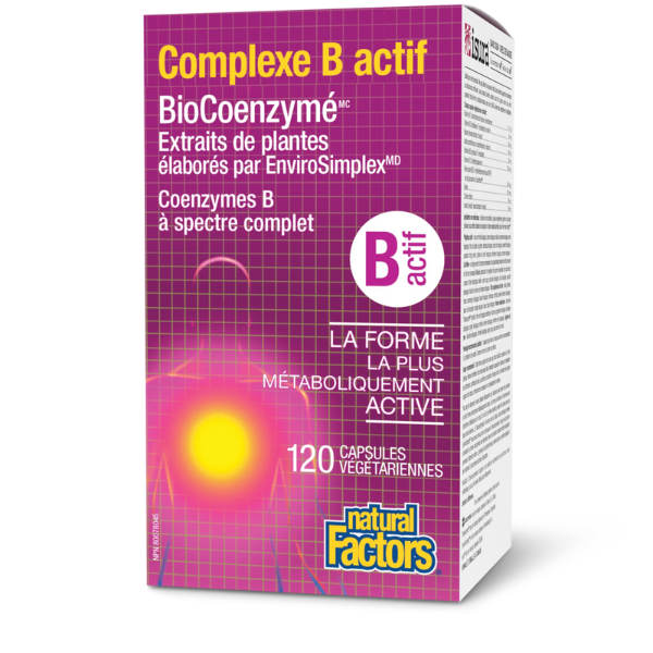 Vitamine B complex activé, NF, 120 capsules